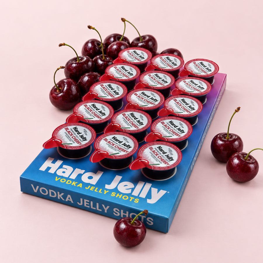 Black Cherry vodka jelly shots