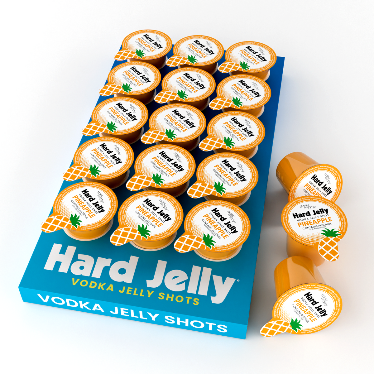 Pineapple 13.5% ABV vodka jelly x 15 shots – Hard Jelly Pineapple 13.5% ABV vodka jelly x 15 shots – Hard Jelly