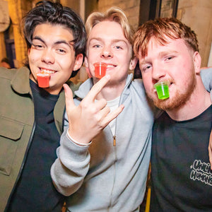 Watermelon, Lemon & Lime and Orange Pop vodka jelly shots