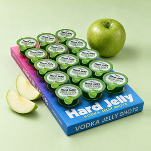Sour Apple vodka jelly shots
