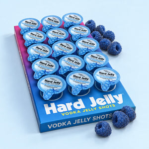 Blue Raspberry vodka jelly shots