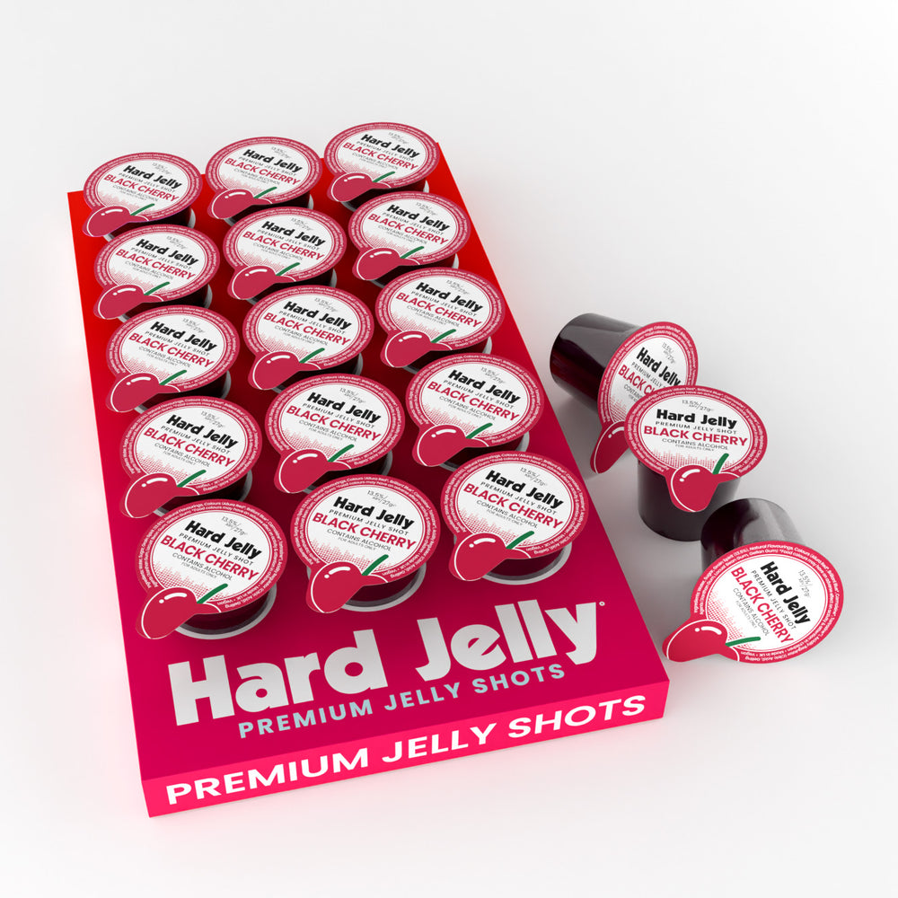 Black Cherry 13.5% ABV jelly shots
