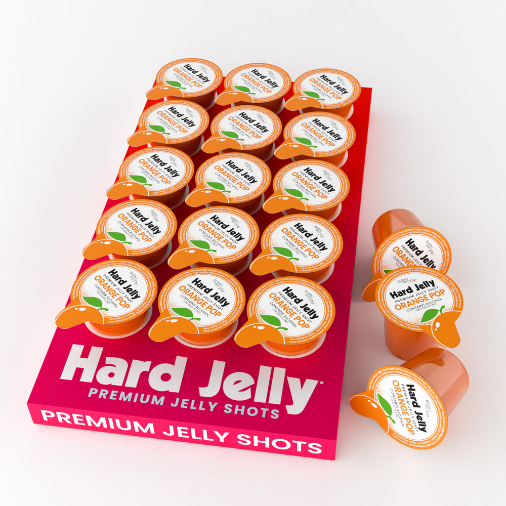 Orange Pop 13.5% ABV jelly shots