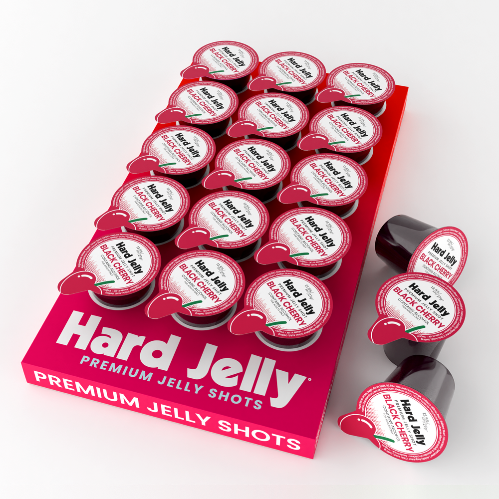 Black Cherry 13.5% ABV Jelly Shots (15 pots)