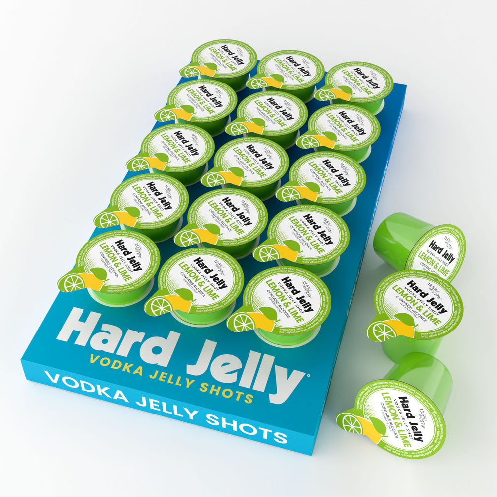 Lemon & Lime 13.5% ABV vodka jelly x 15 shots – Hard Jelly