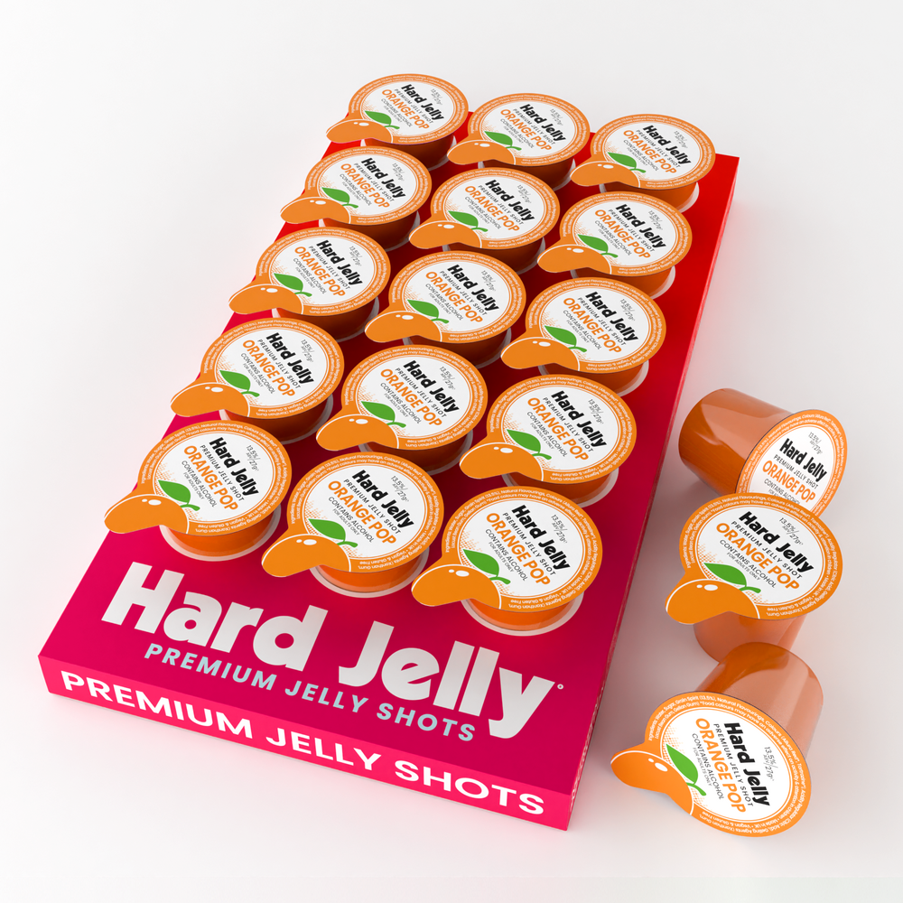 Orange Pop 13.5% ABV Jelly Shots (15 pots)