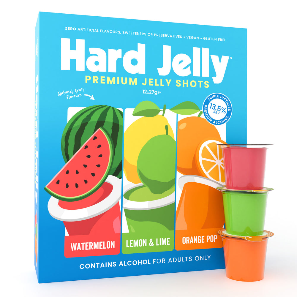 Watermelon, Lemon & Lime and Orange Pop 13.5% ABV jelly shots