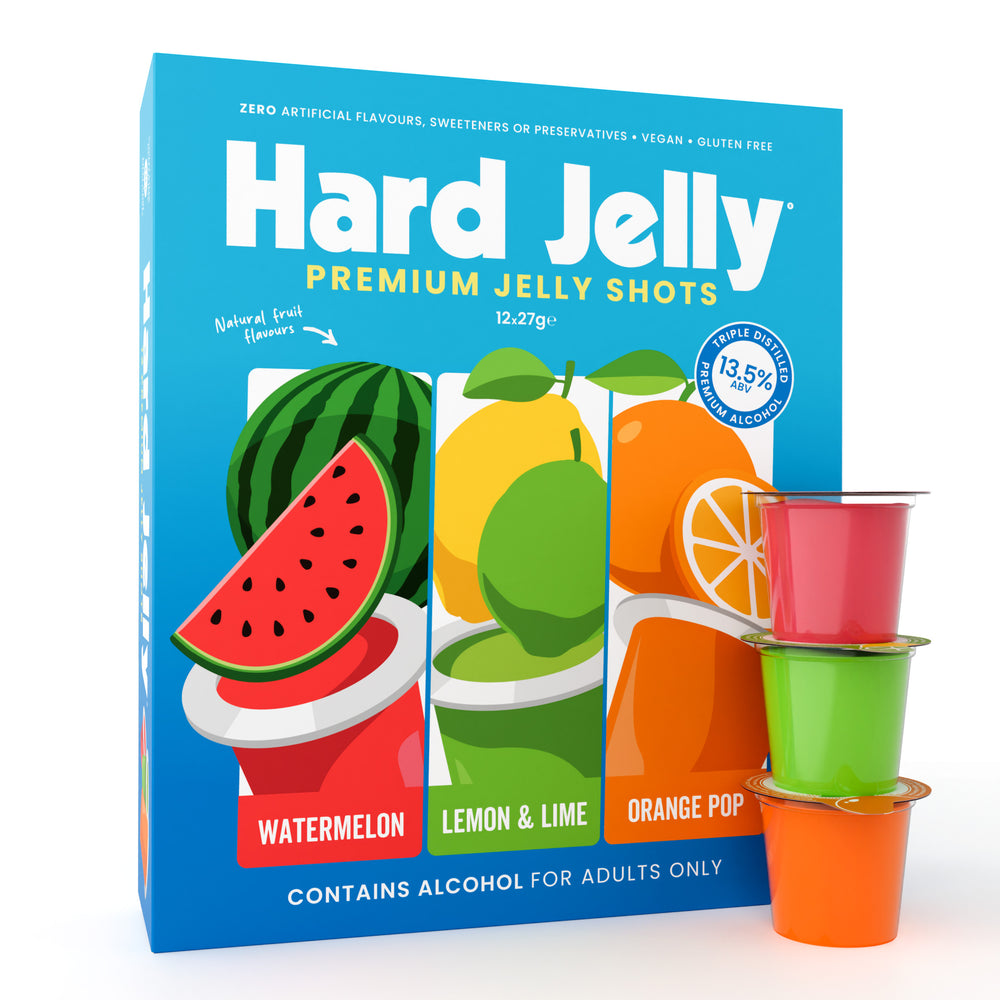 Watermelon, Lemon & Lime and Orange Pop 13.5% ABV jelly shots